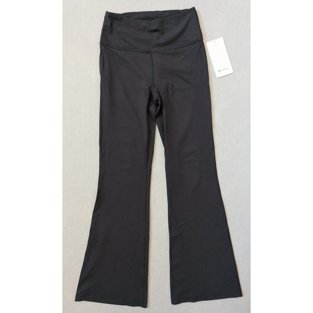 NWT lululemon Groove Nulu Super-High-Rise Flared Pant Black Size 8